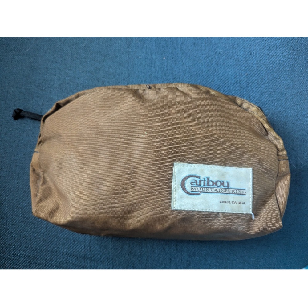 70/80s Vtg Rare Caribou Accessory Utility Gorpcore USA Pristine Nylon YKK Zipper